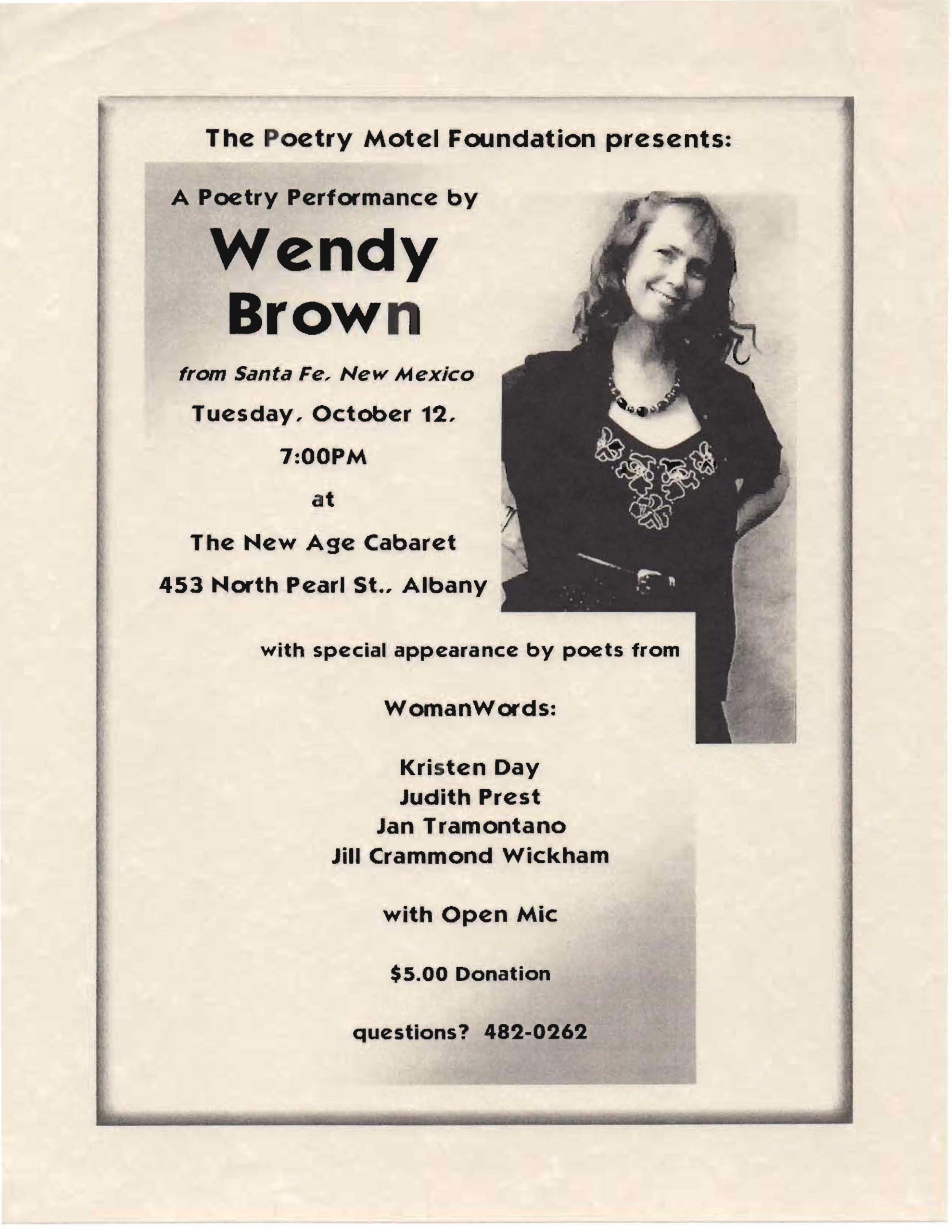 Poetry Motel - Wendy Brown - October 2012, 2004