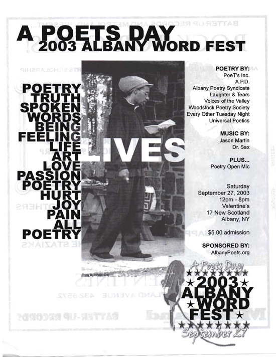2003 Word Fest Flyer