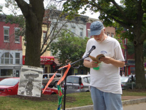 Bob Sharkey reading Hiroshima