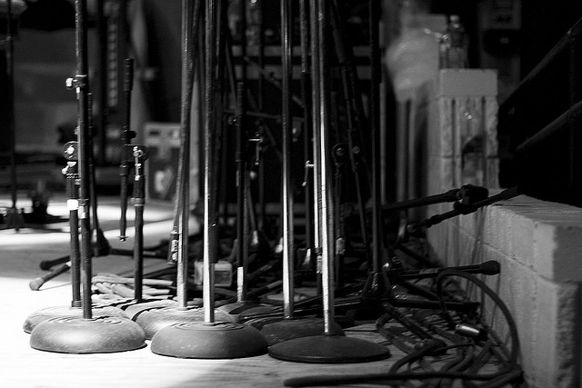 Mic stands - Brett Weinstein