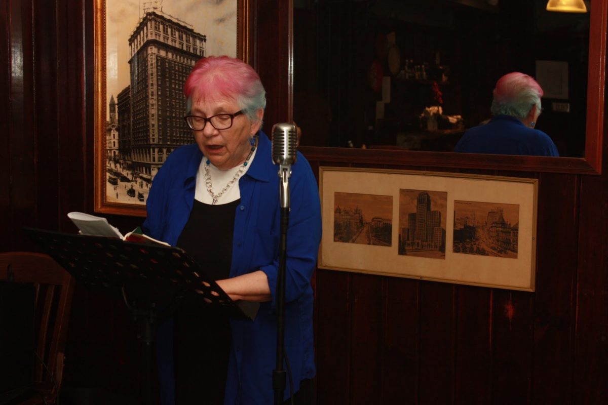 Bertha Rogers reading at Poets Speak Loud at McGeary's in Albany, NY