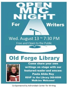 Open Mic Night for Writers at Old Forge Library