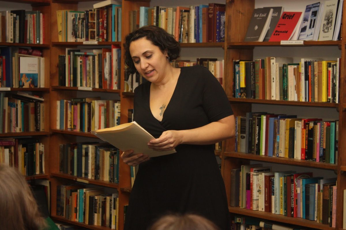 Mary Panza reading at Half Moon Books in Kingston, NY