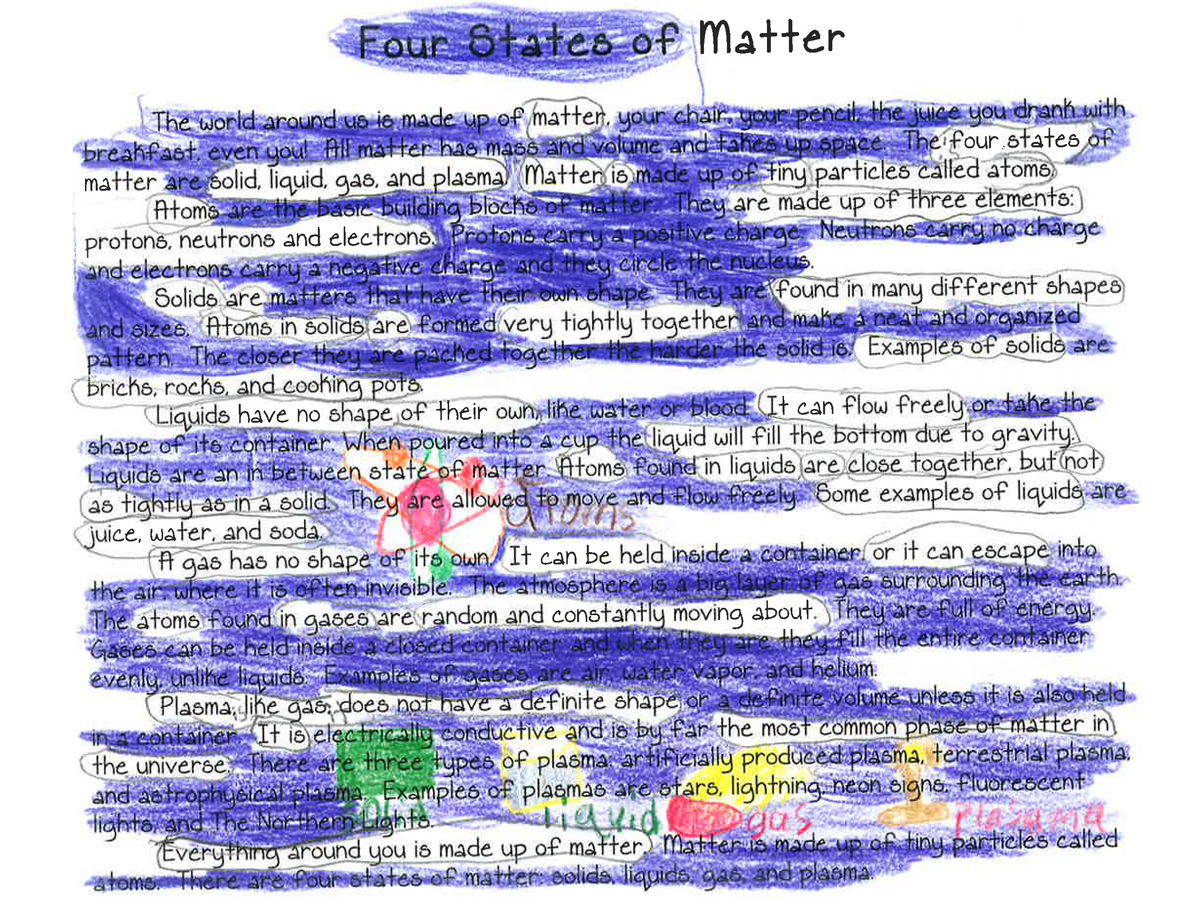 Four States of Matter by Gabriella