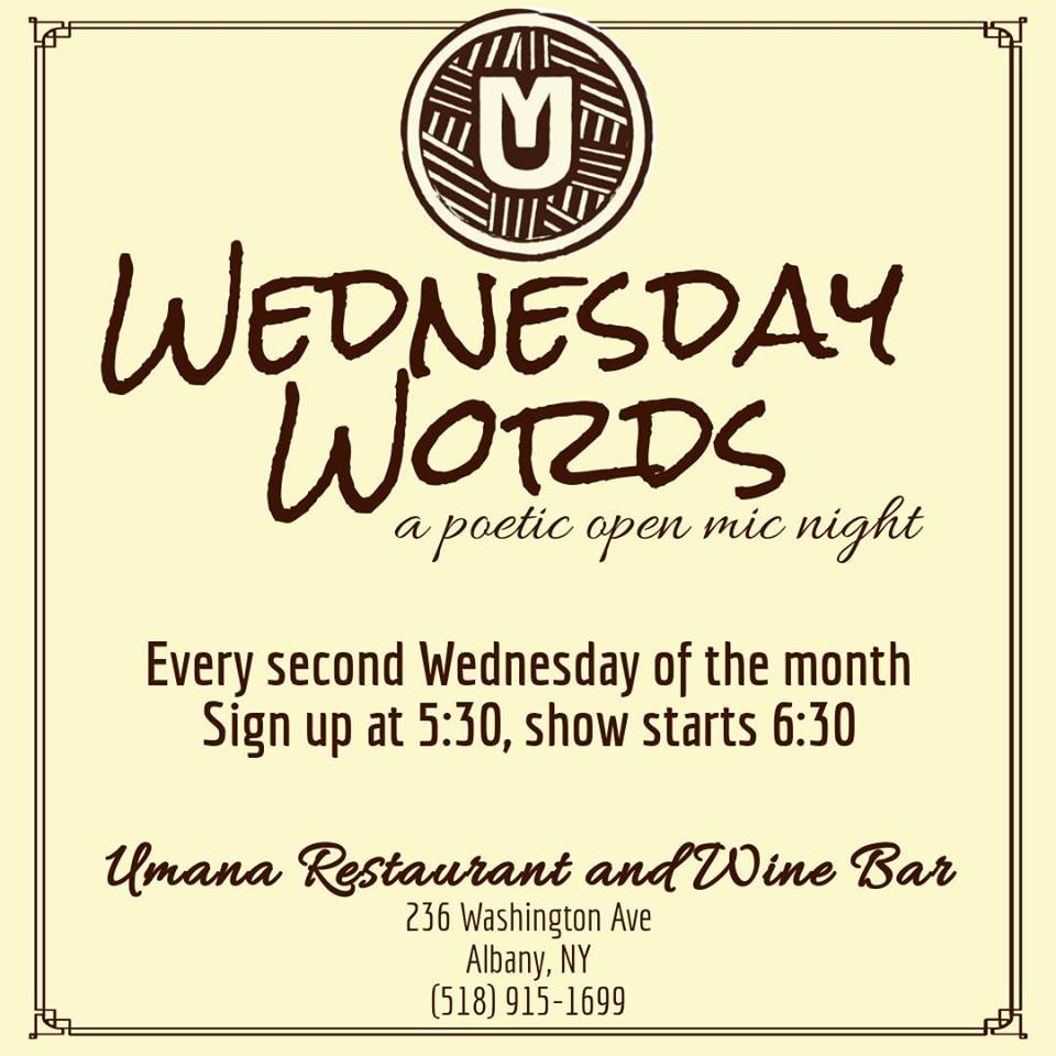 Wednesday Words Open Mic at Umana Restaurant & Wine Bar