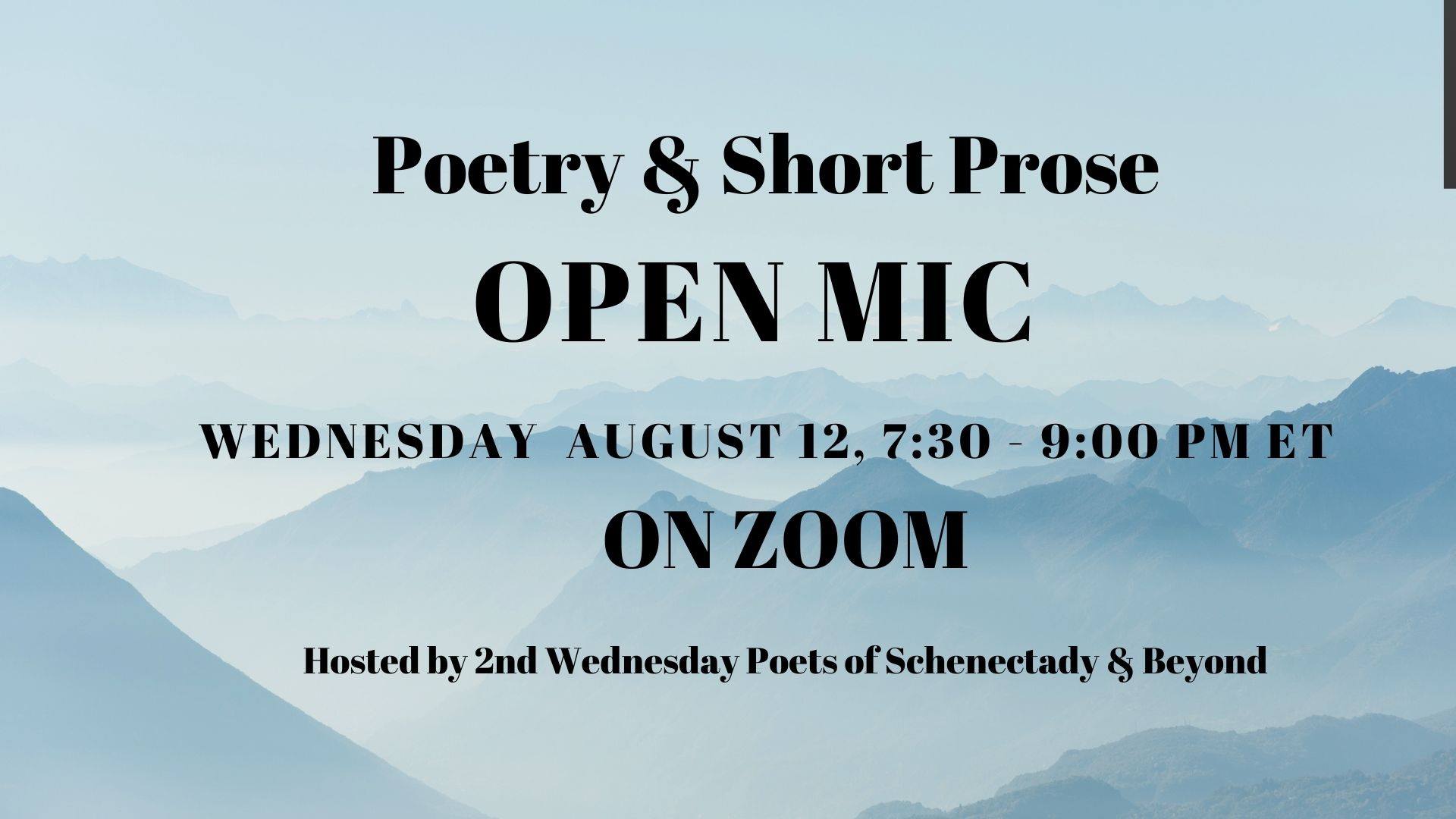 2nd Wednesday Poetry