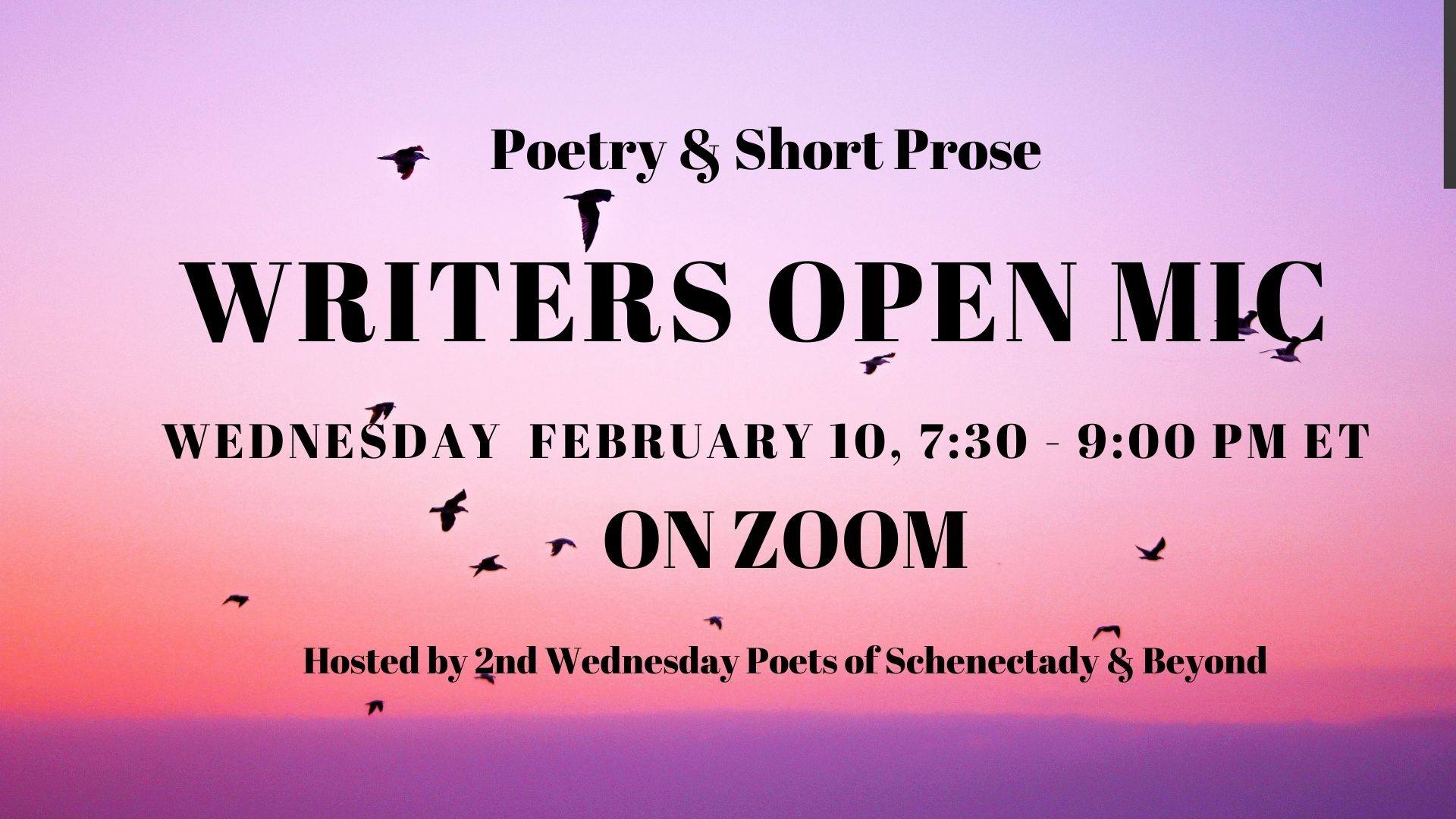 Open Mic for Poetry & Prose