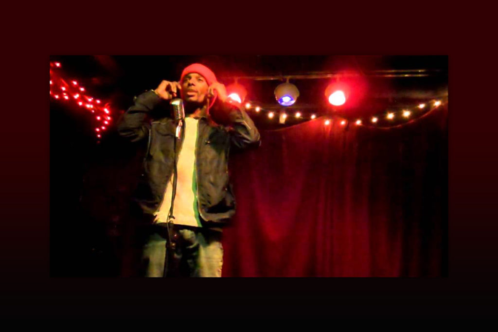 Poetyc Visionz performing at Nitty Gritty Slam #61 at Valentines in Albany, NY