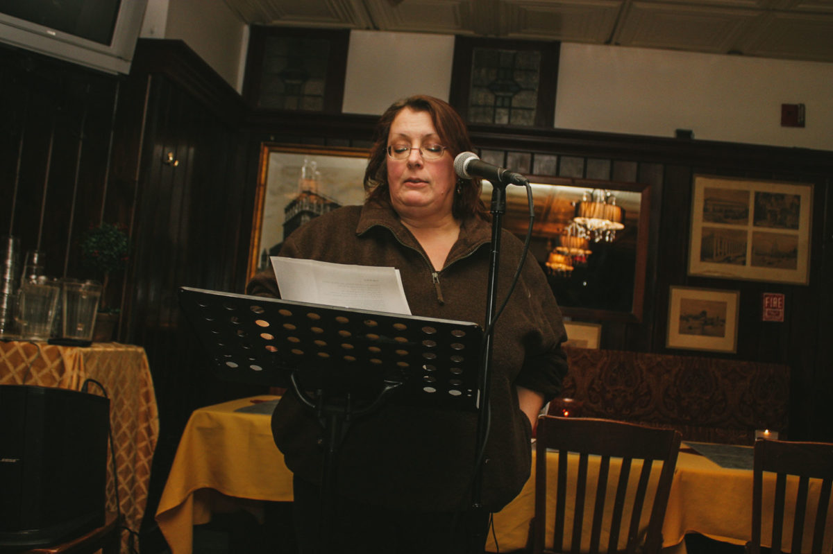 Cheryl A. Rice reading at McGearys in Albany, NY