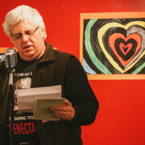 Alan Catlin reading at the 2014 Word Fest at the UAG Gallery on Lark Street in Albany, NY