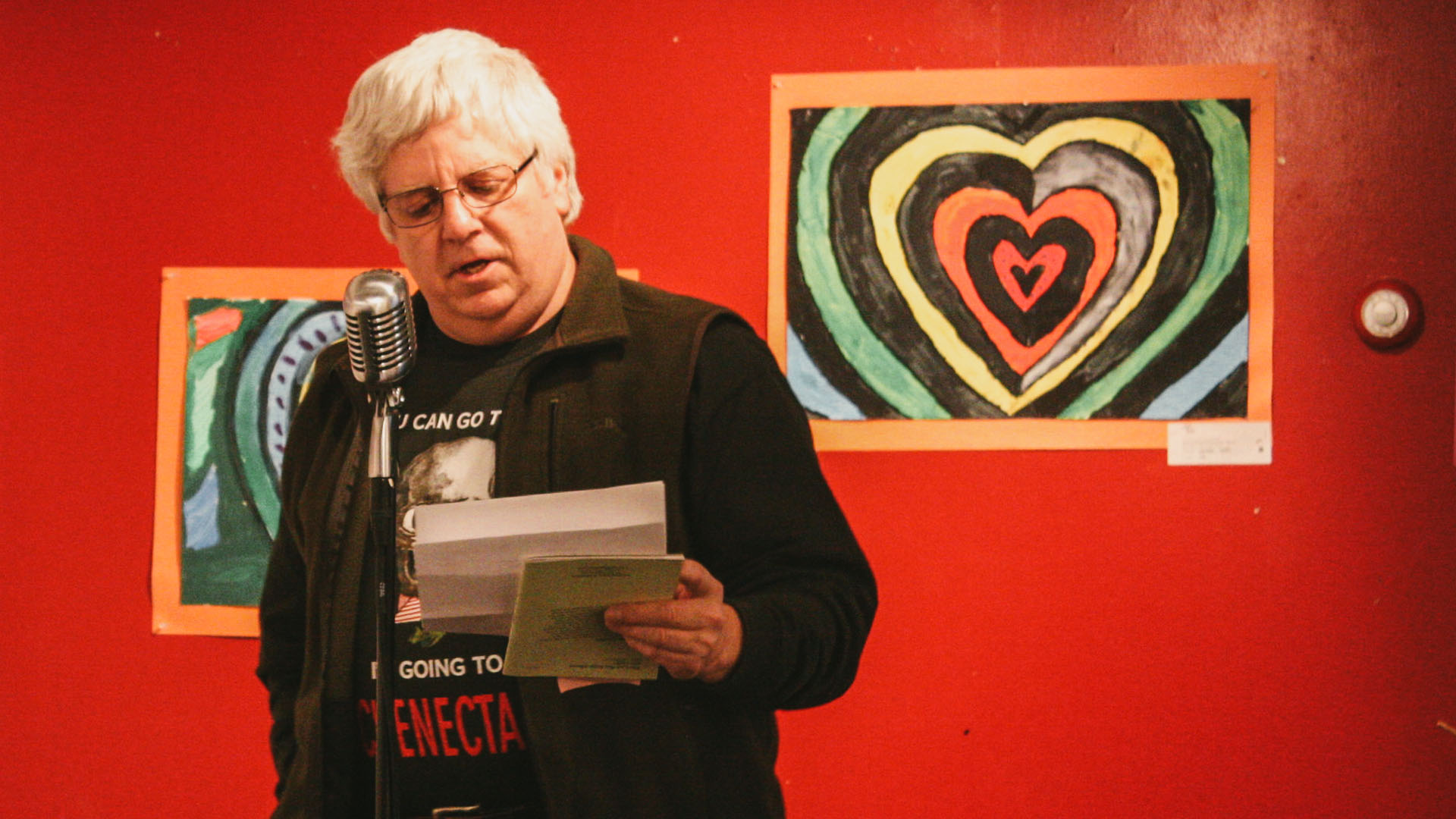 Alan Catlin reading at the 2014 Word Fest at the UAG Gallery on Lark Street in Albany, NY