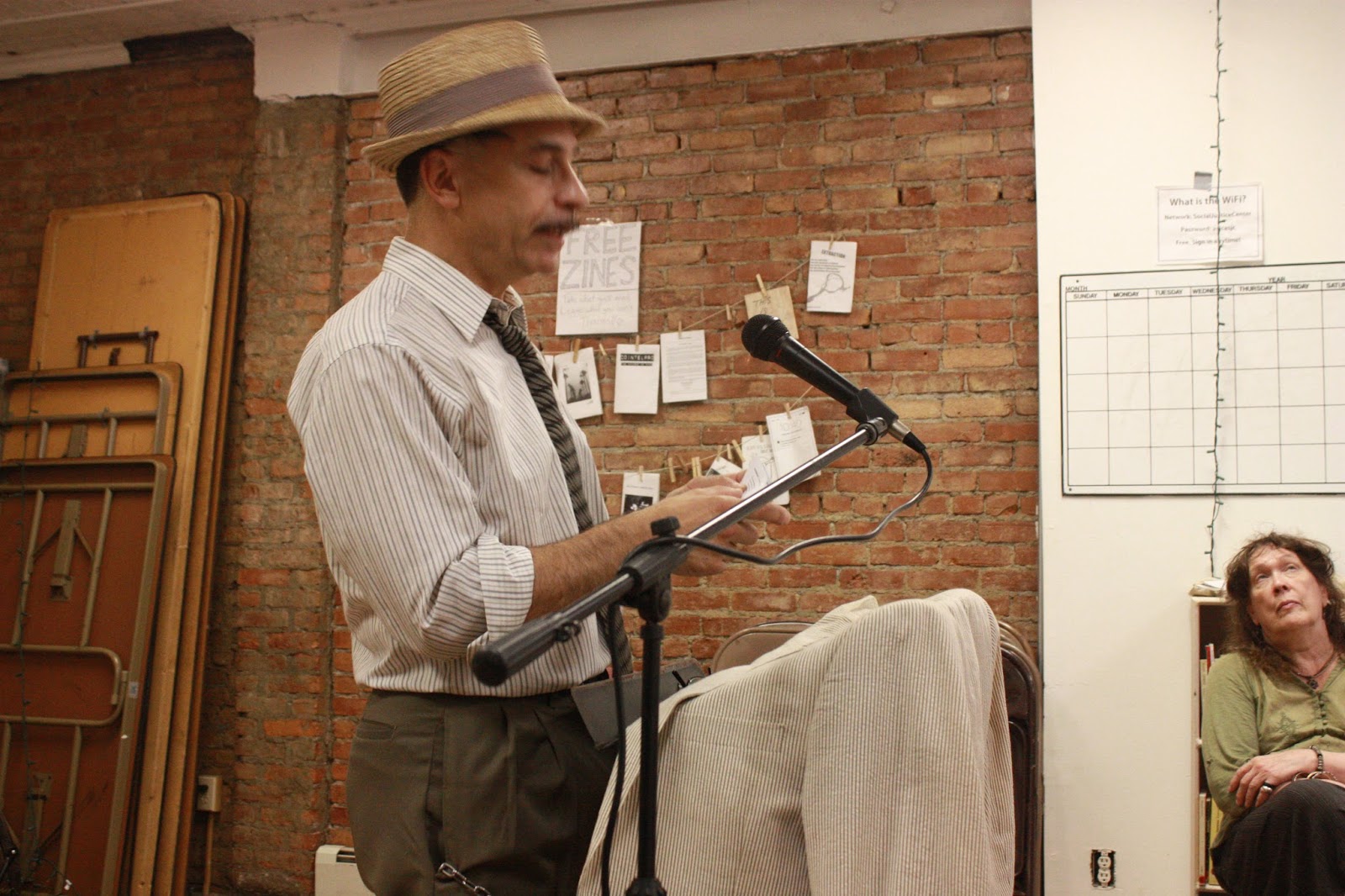 Douglas Rothschild reading at The Social Justice Center in Albany, NY