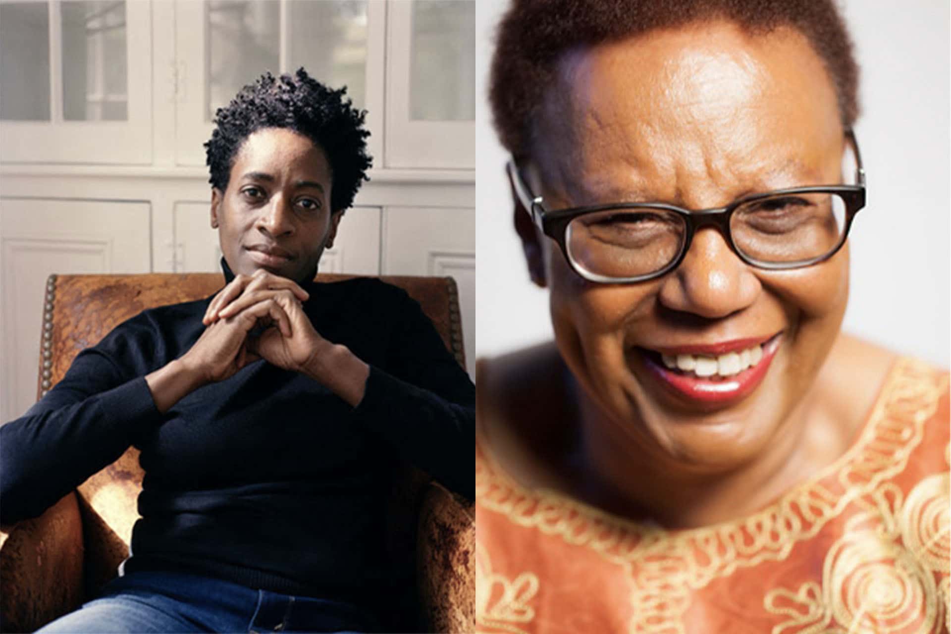 Photo composite of Jacqueline Woodson, New York State Author and Patricia Spears Jones, New York State Poet