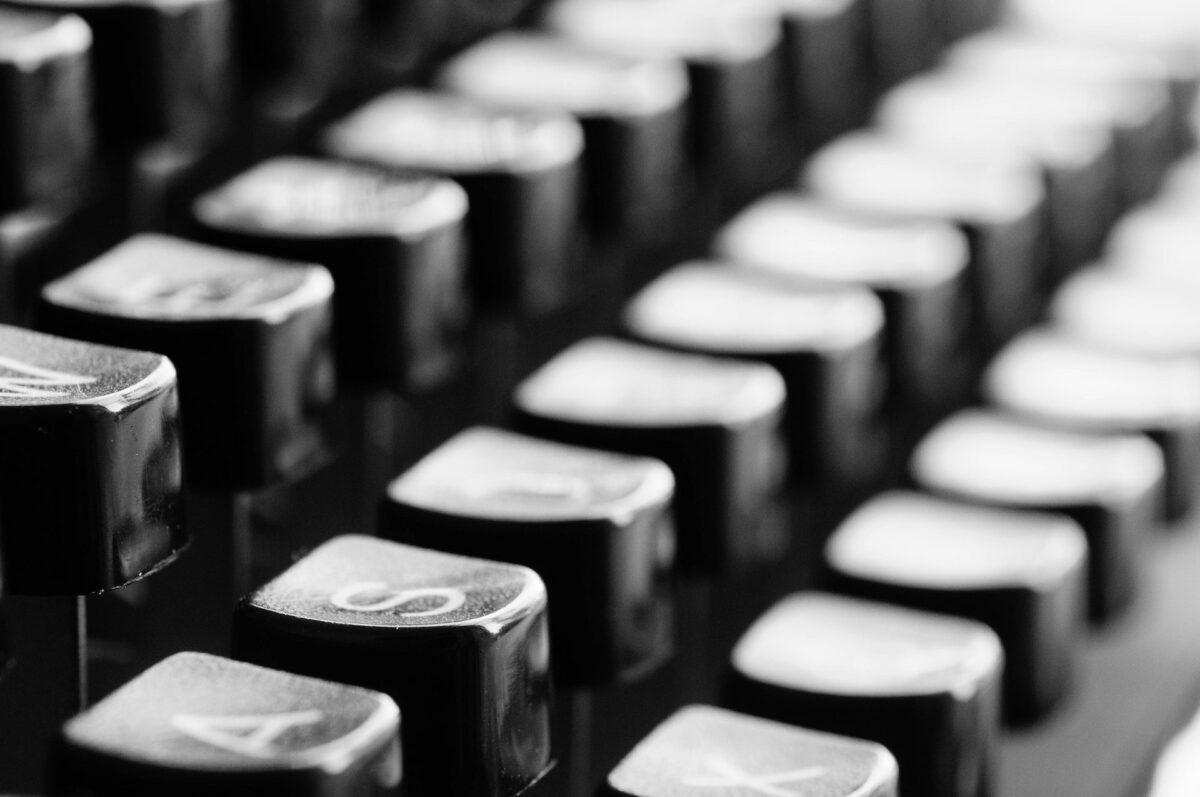 Photo of typewriter keys