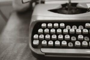 Photo of Gray Typewriter