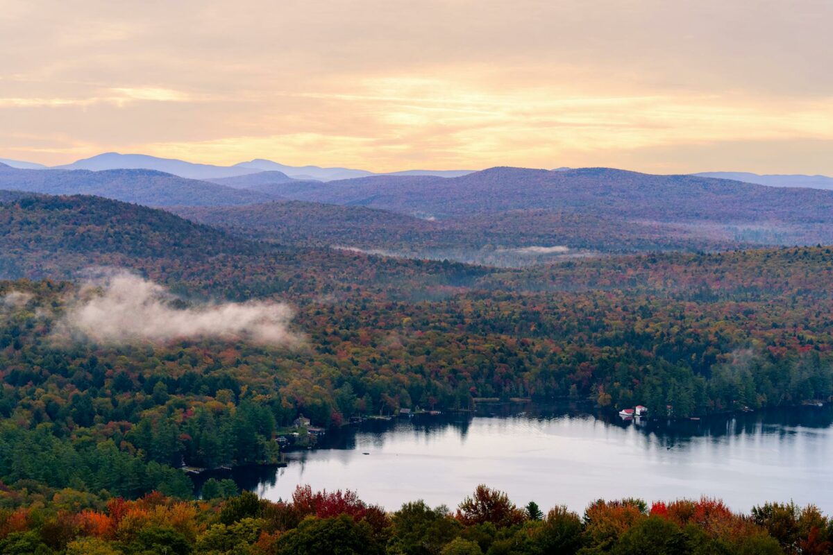 Adirondack Fall Foliage at Sunrise