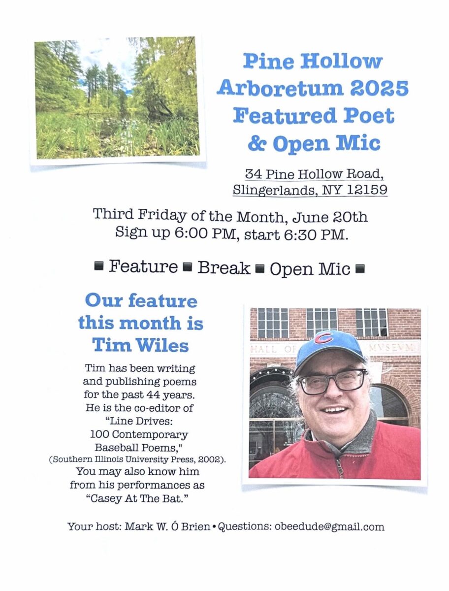 The Pine Hollow Arboretum Featured Poet and Open Mic Series